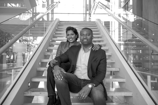 headshot_together_stairs bw